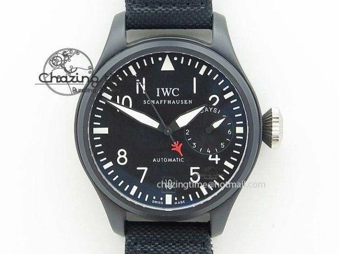 MIROTIME 0331 Big Pilot IW510301 Satin-Polished RG YLF Best Edition Black Dial On Leather Strap A Flexible 7222